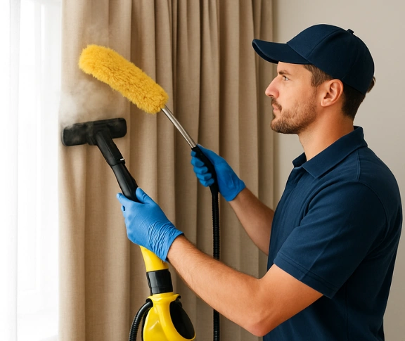Trusted residential curtain cleaning technician Matty Curtain Cleaning parkville-vic QLD