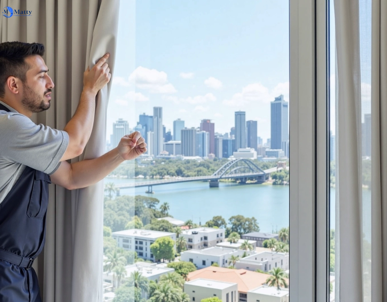 Professional curtain steam cleaning service parkville-vic QLD by Matty Curtain Cleaning